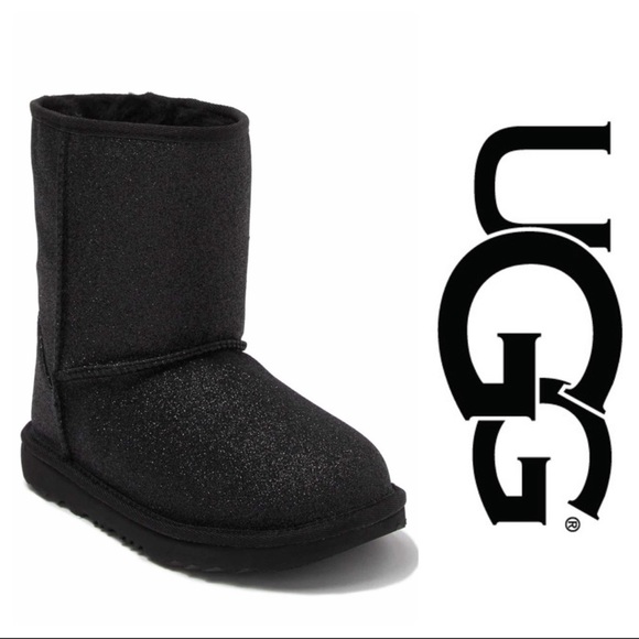 UGG Other - UGG Classic Short II Glitter Boot - Black